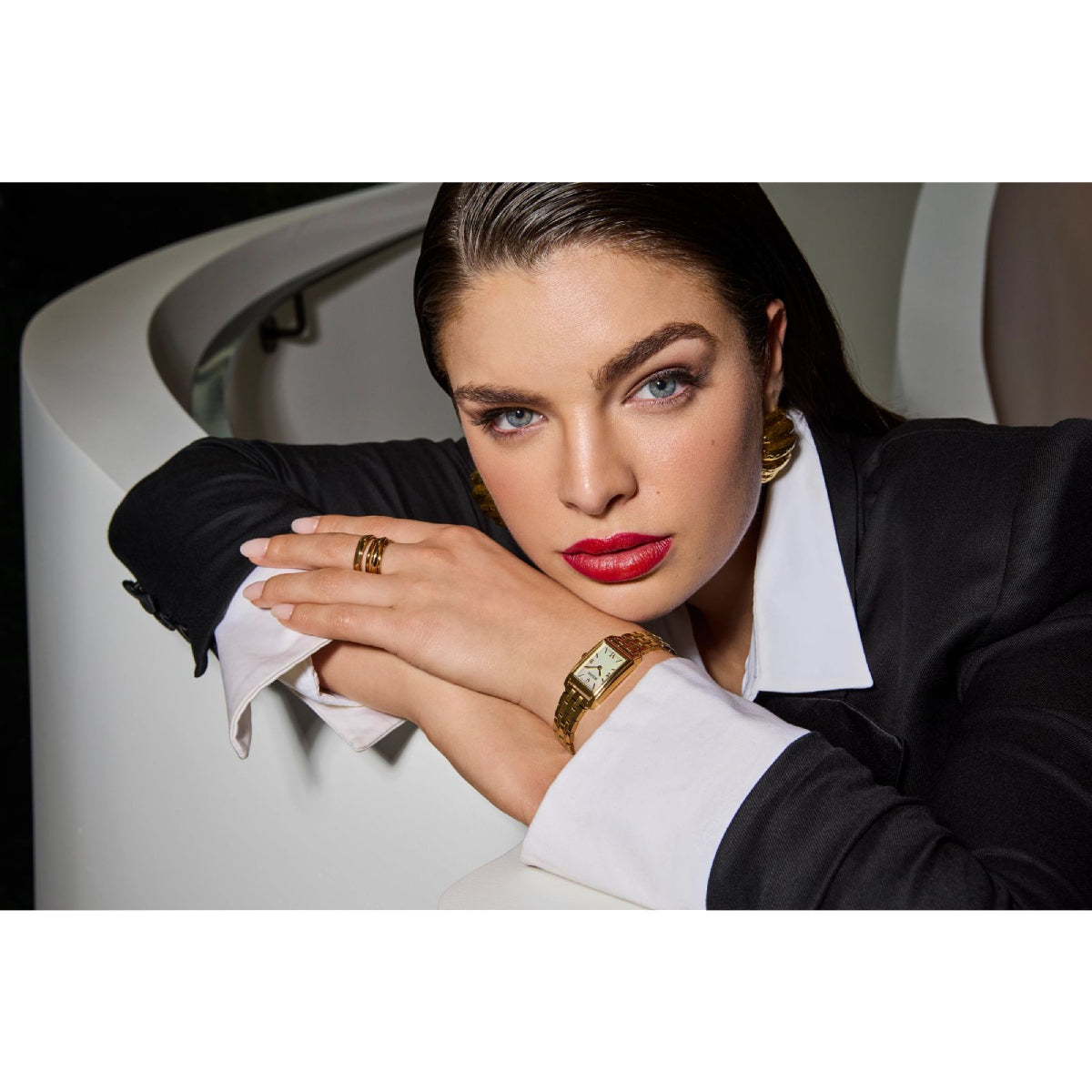 Bulova Sutton Women's 21mm Gold-Tone Bracelet Watch - White Dial