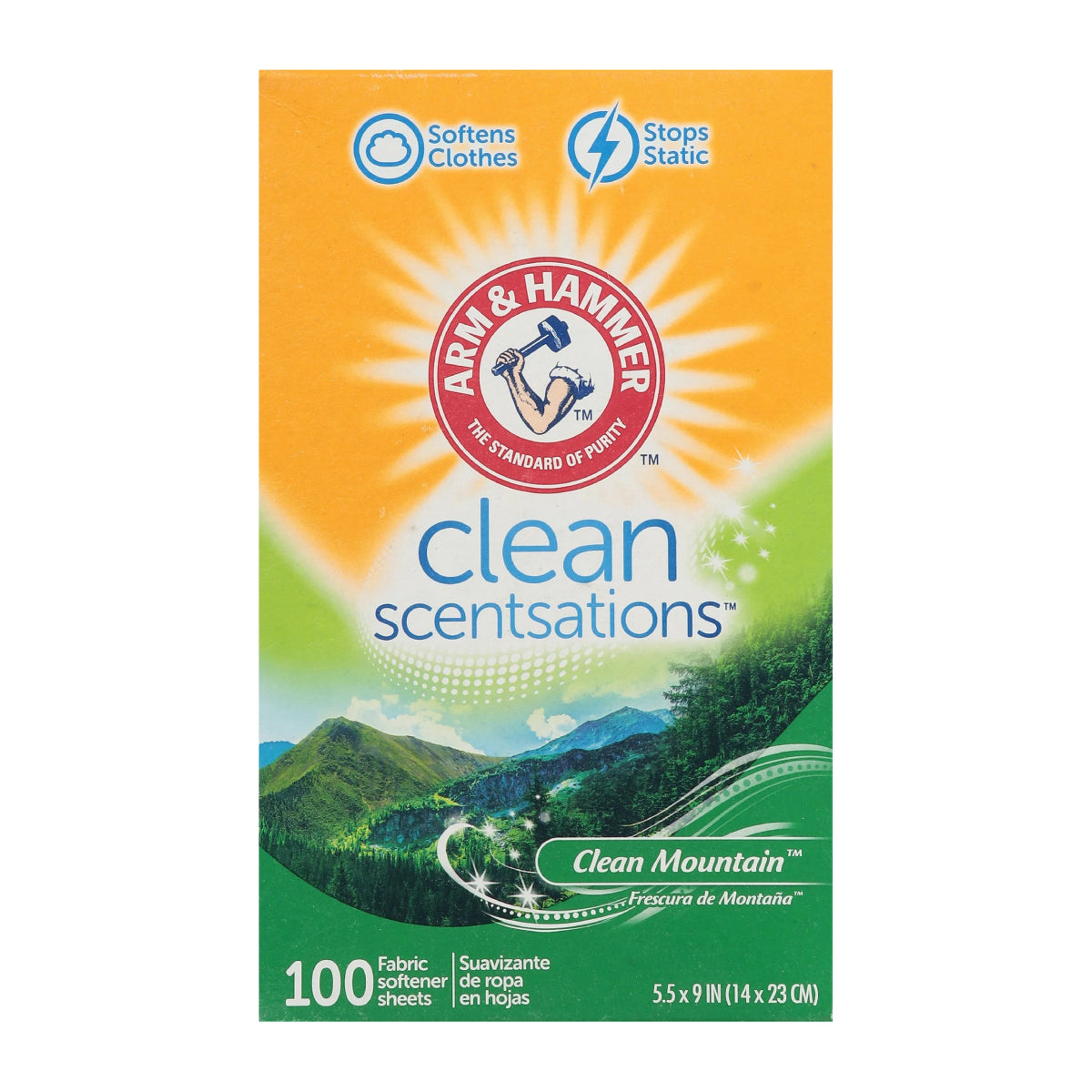 ARM&HAMMER Clean Scentsations Fabric Softener Sheets (100-Sheets)