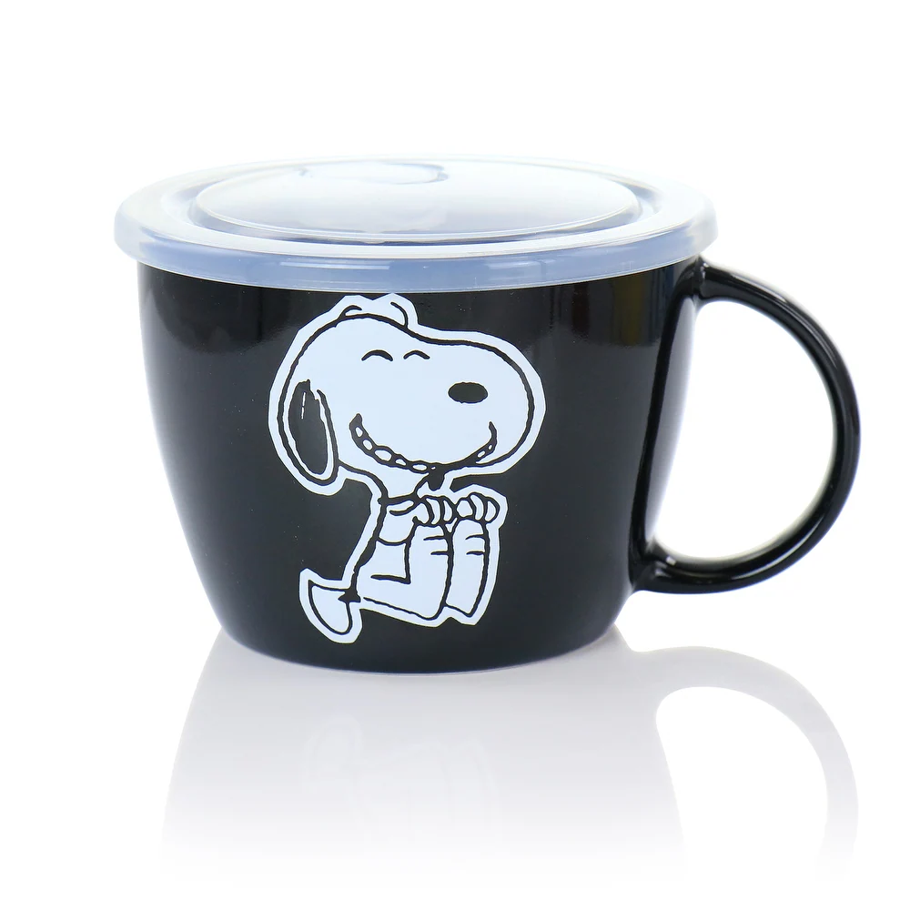 Peanuts 129409 70th Anniversary 23.5 oz Soup Bowl With Vented Lids (4 Piece) - Set