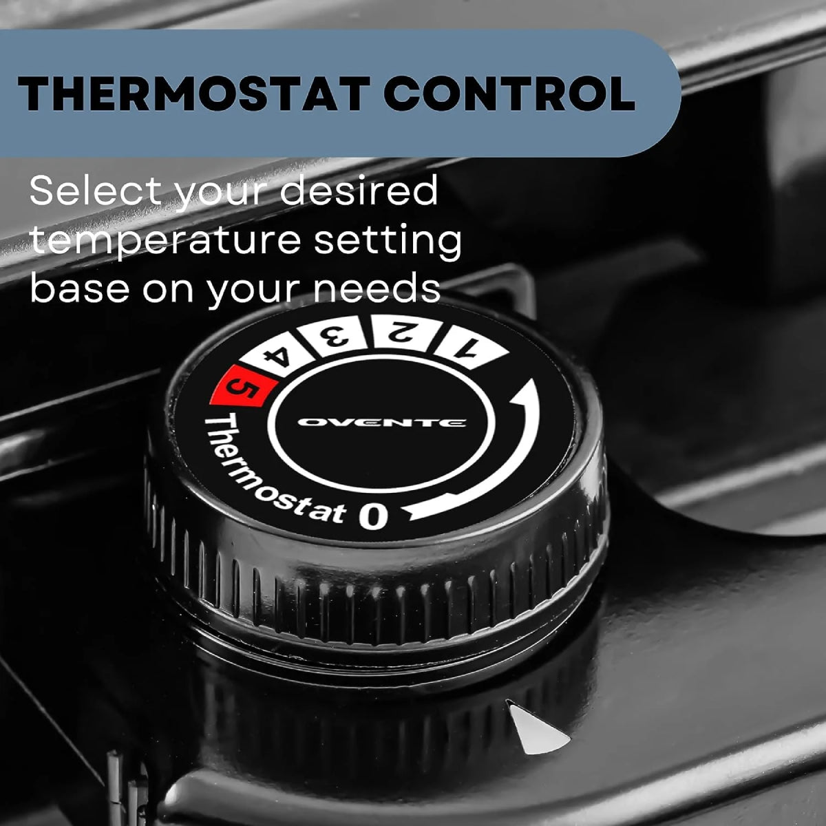 Ovente GD1510NLB Electric Indoor Grill - Black