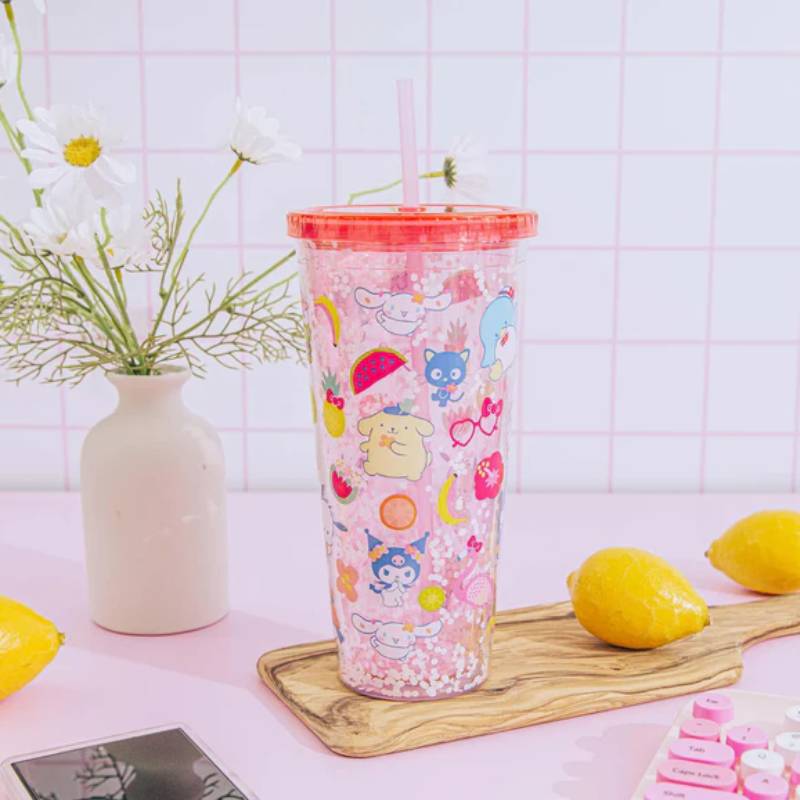 Sanrio Hello Kitty and Friends Icons 32 oz Confetti Carnival Cup - Red