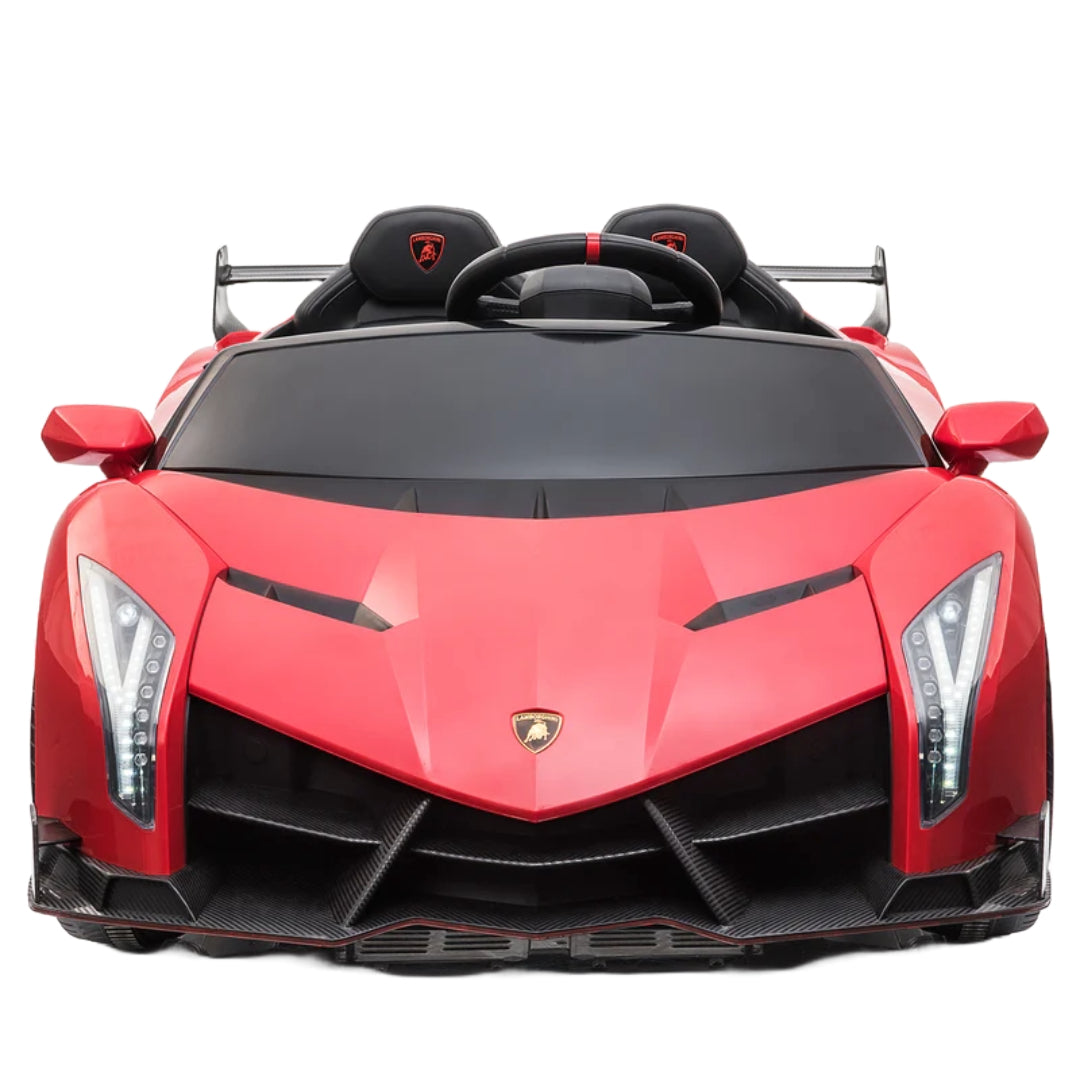BBJ Toys R/C Licensed Lamborghini Veneno Kids Electric Two Seats Ride Car