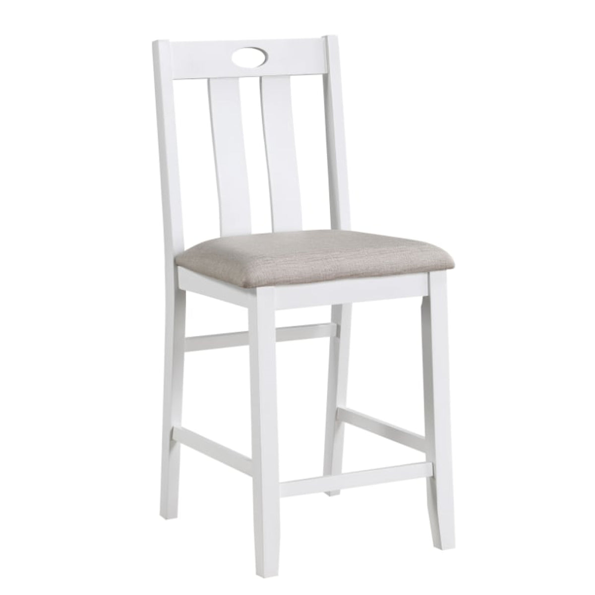 Belmont Counter Height Dining Table with 4 Chairs - Gray/White