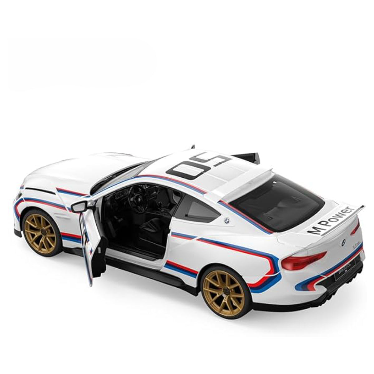 Rastar 1:14 BMW 3.0 CSL Remote Control Car - White