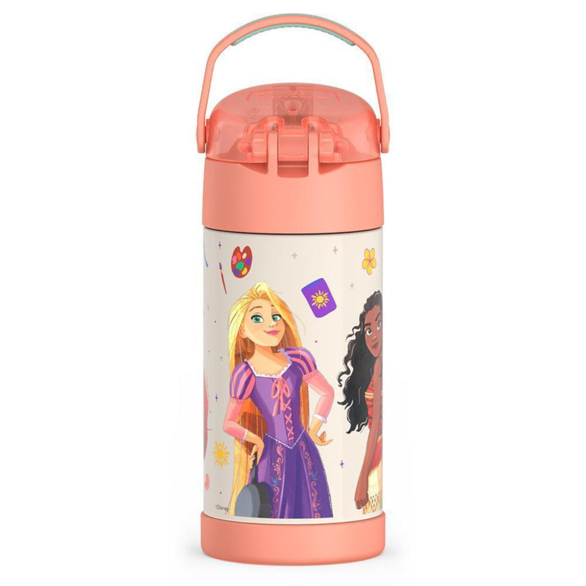 Thermos Funtainer Princess 12 oz Water Bottle with Straw - Peach