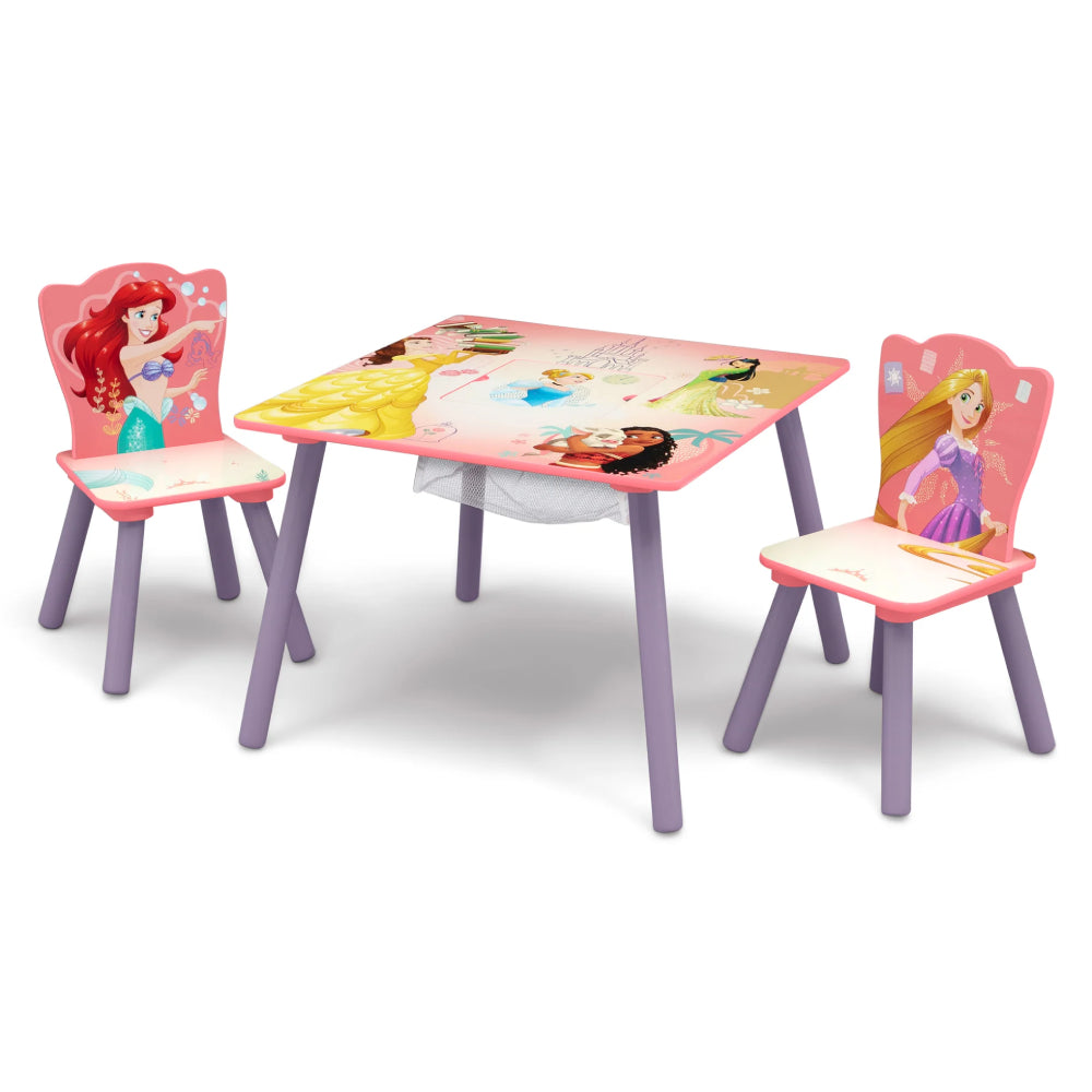 Delta Children Disney Princess Table and Chair Set with Storage