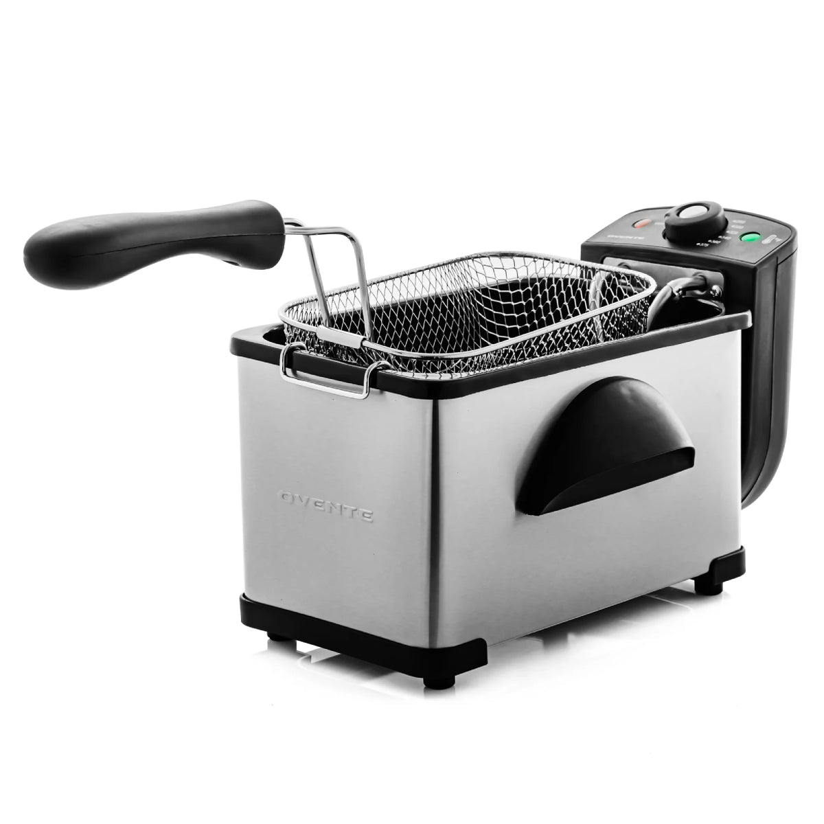 Ovente FDM2201BR 2L Stainless Steel Deep Fryer - Silver