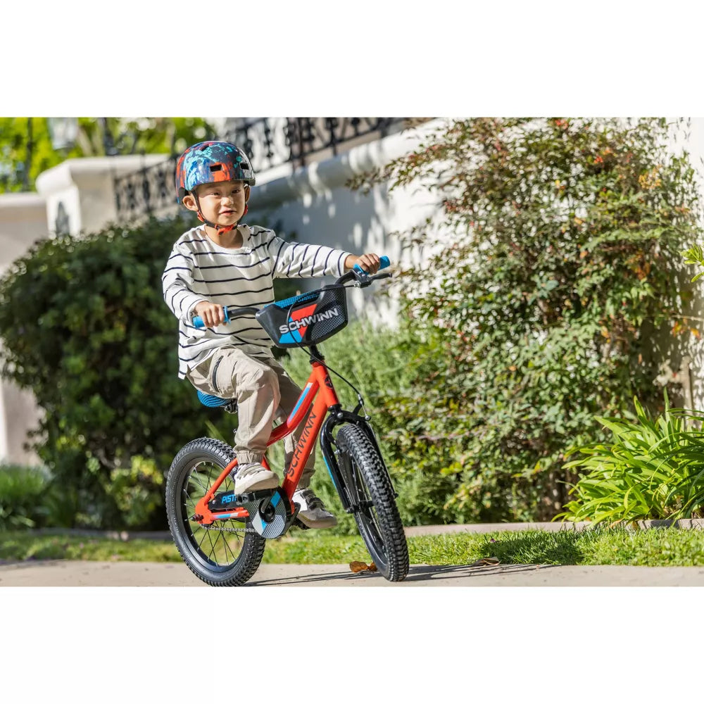 Pacific Cycle Schwinn Piston 16" Kid's Bike - Black/Red