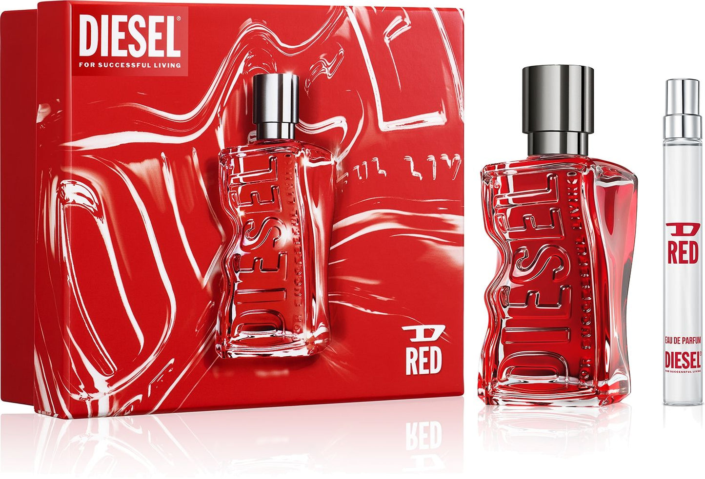 Diesel D Red Men's 2PC EDP set