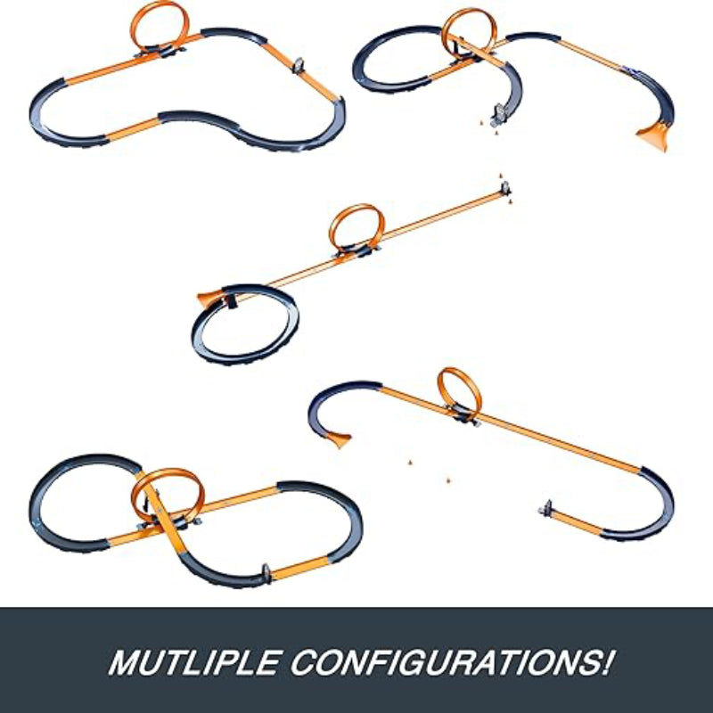 Hot Wheels 1:64 Scale RC Speed Challenge and Track Building Toy Set (30-Pieces)