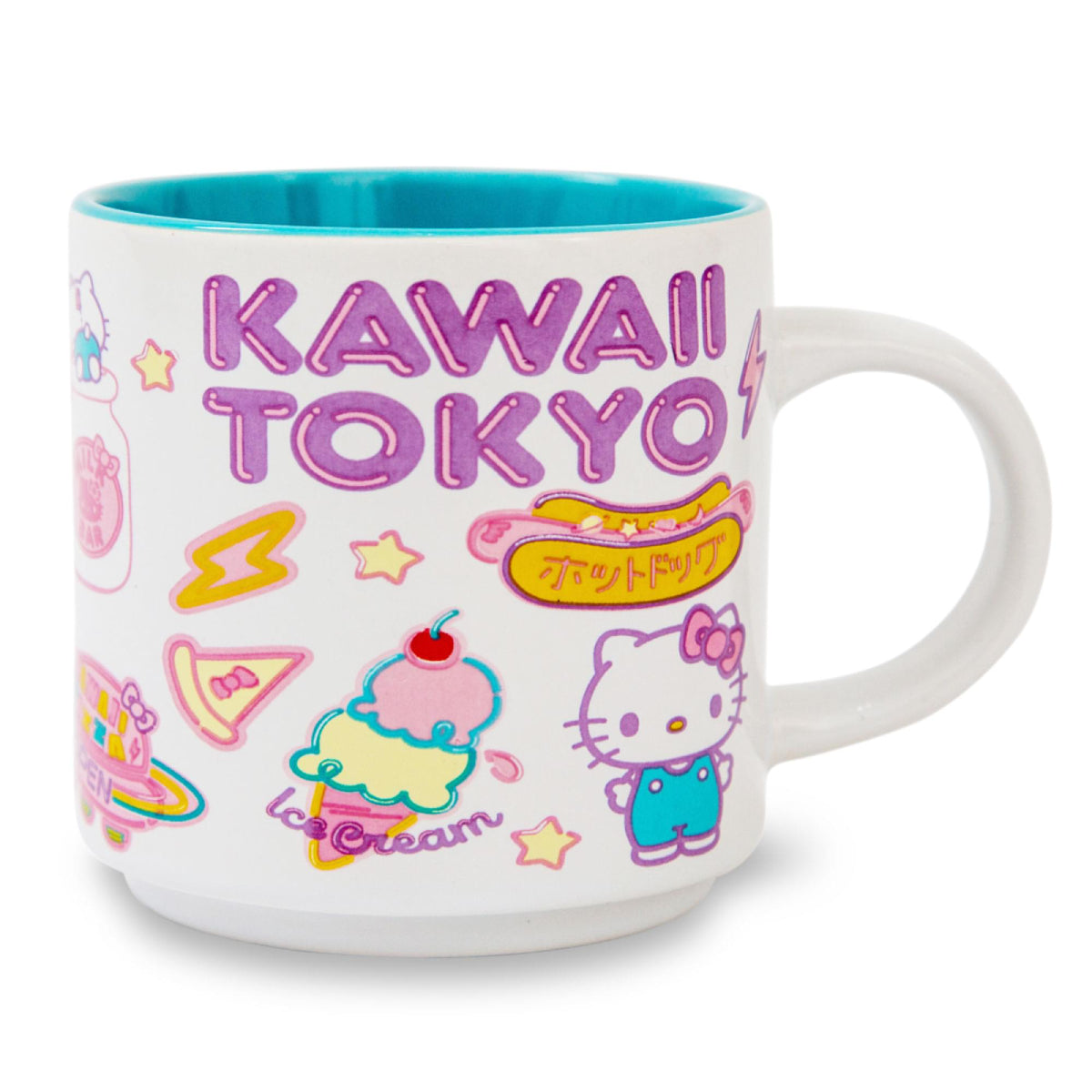 Sanrio Hello Kitty Allover Icons 13 oz Ceramic Stacking Mug - Multicolor