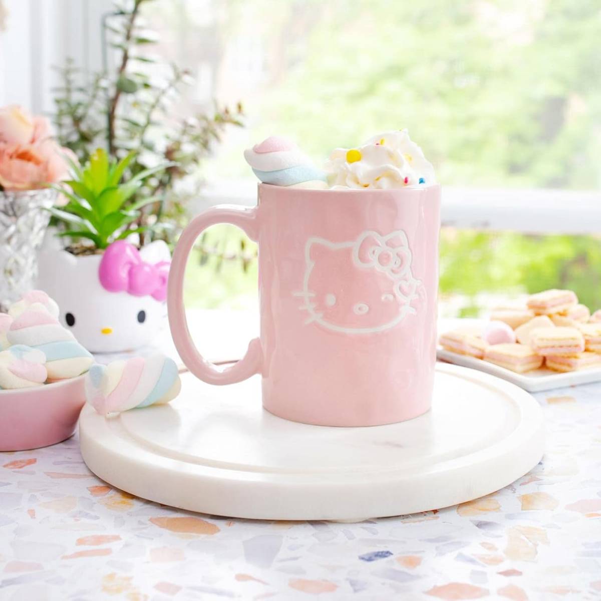 Sanrio Hello Kitty 15 oz Pottery Ceramic Mug - Pink