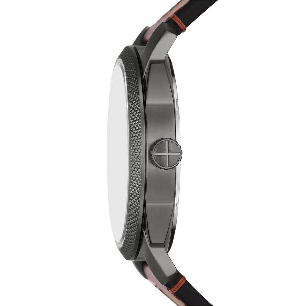 Fossil Machine Men's 42mm Brown Strap Watch - Gray Dial