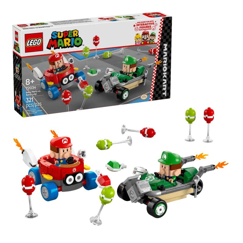 LEGO Mario Kart Baby Mario and Baby Luigi Toy Set (321-Piece)