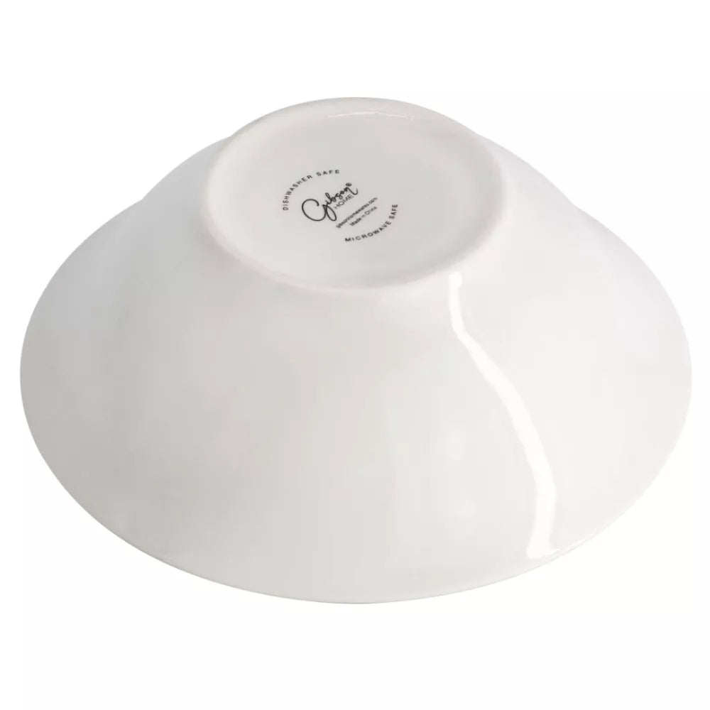 Gibson Home Meadow Dinnerware Set (12-Pieces) - White/Blue