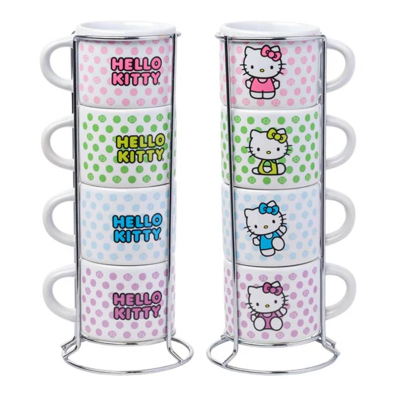 Sanrio Hello Kitty Polka Dots Stackable Mug (Set of 4)