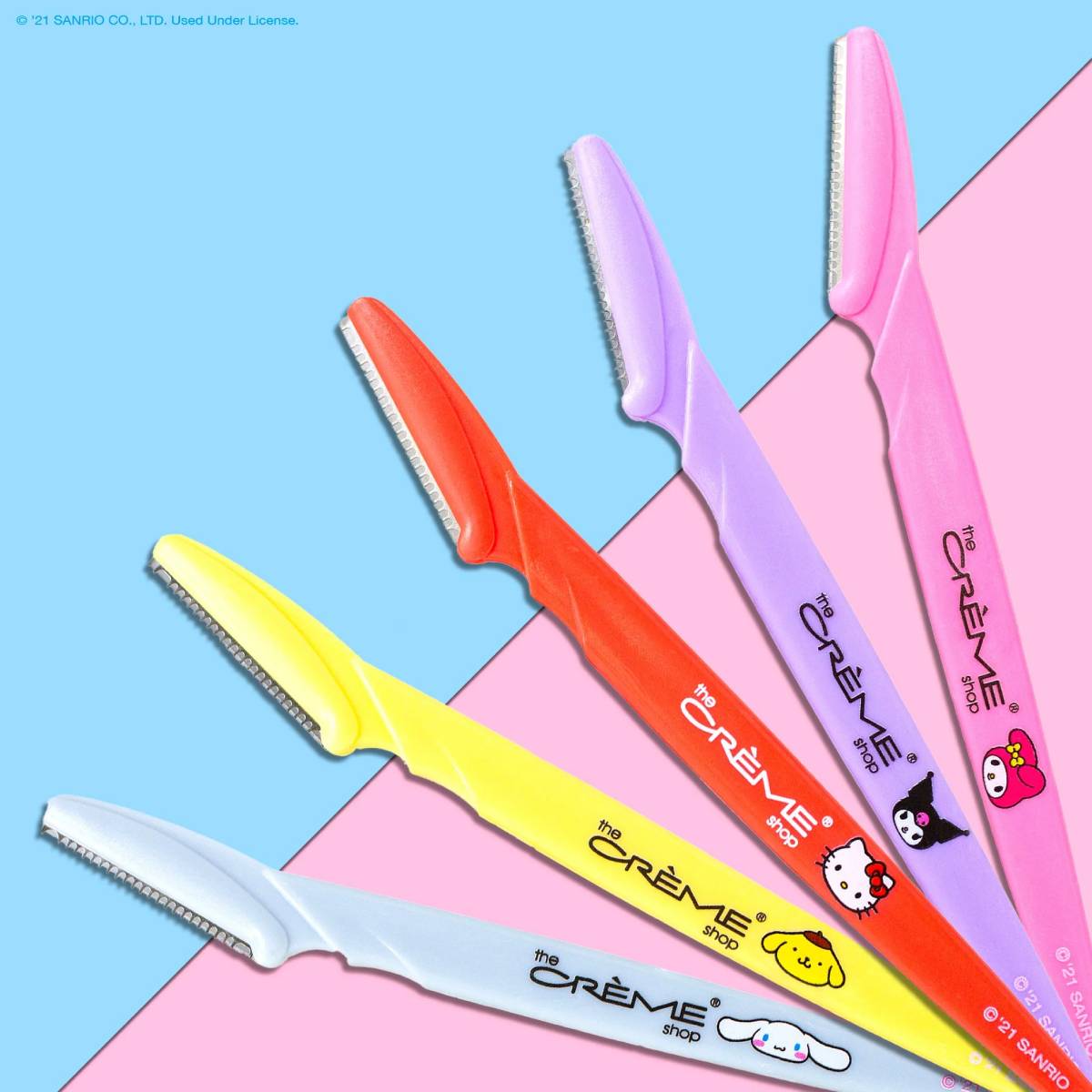 The Creme Shop X Sanrio Friends Over Fuzz! Arch Shaping Dermaplane Razors (Set of 5)
