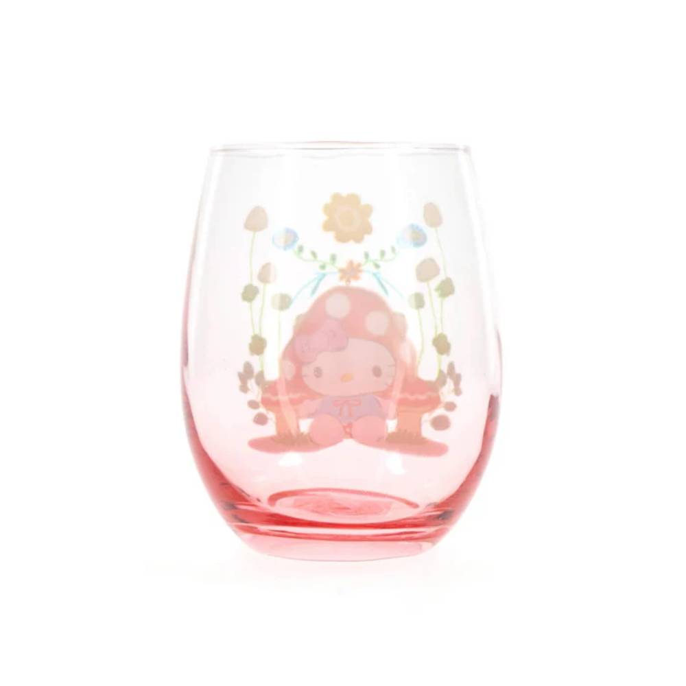 Sanrio Hello Kitty 20 oz Mushroom Art Stemless Wine Glass - Multicolor