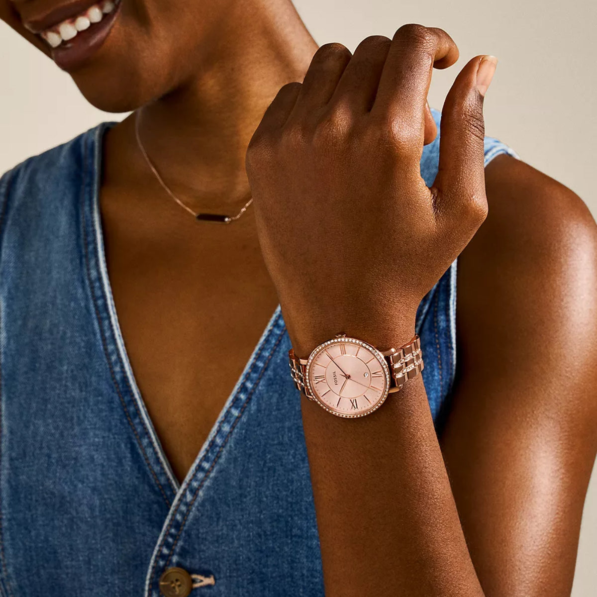 Fossil Jacqueline Women's 36mm Bracelet Watch - Rose Gold