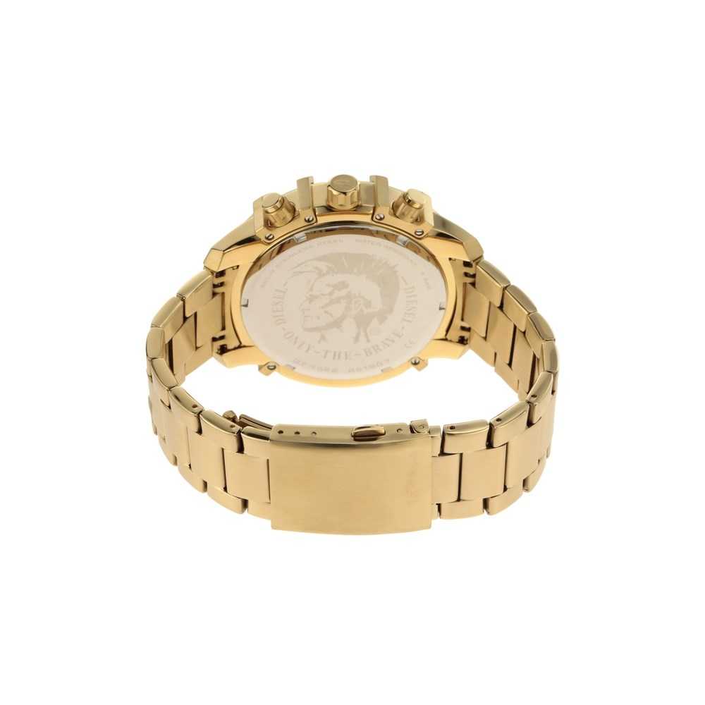 Diesel Griffed Men's 48mm Gold Bracelet Watch - Black Dial