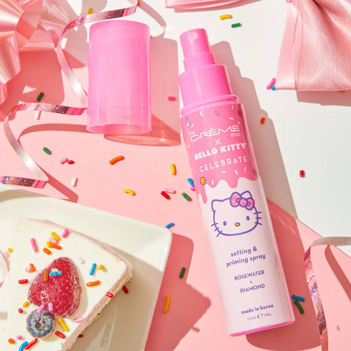 The Creme Shop Hello Kitty Celebrate Setting Priming Spray - Rose Water/Diamond