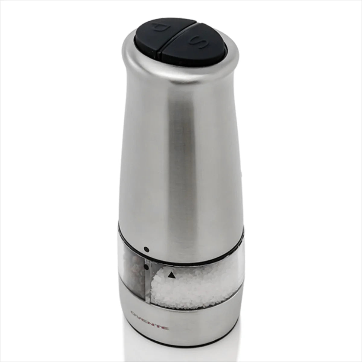 Ovente SPD121S 2-in-1 Electric Salt and Pepper Grinder - Silver