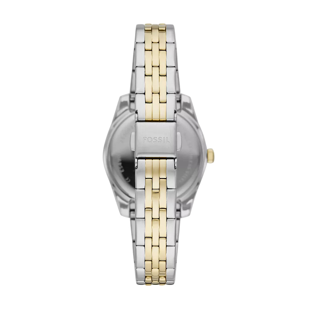 Fossil Scarlette Women's 32mm Two-Tone Bracelet Watch - Gold Dial