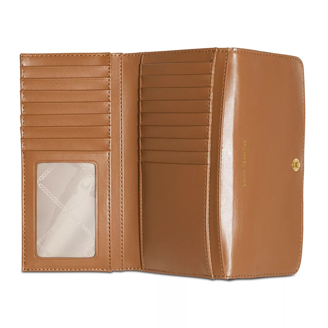 Michael Kors Jet Set Charm Large Trifold Wallet - Vanilla/Acorn