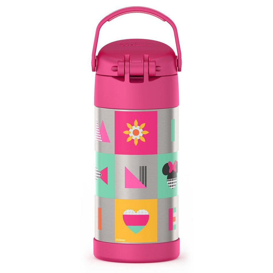 Thermos Funtainer Minnie Mouse Bowtique 12 oz Water Bottle with Straw - Pink
