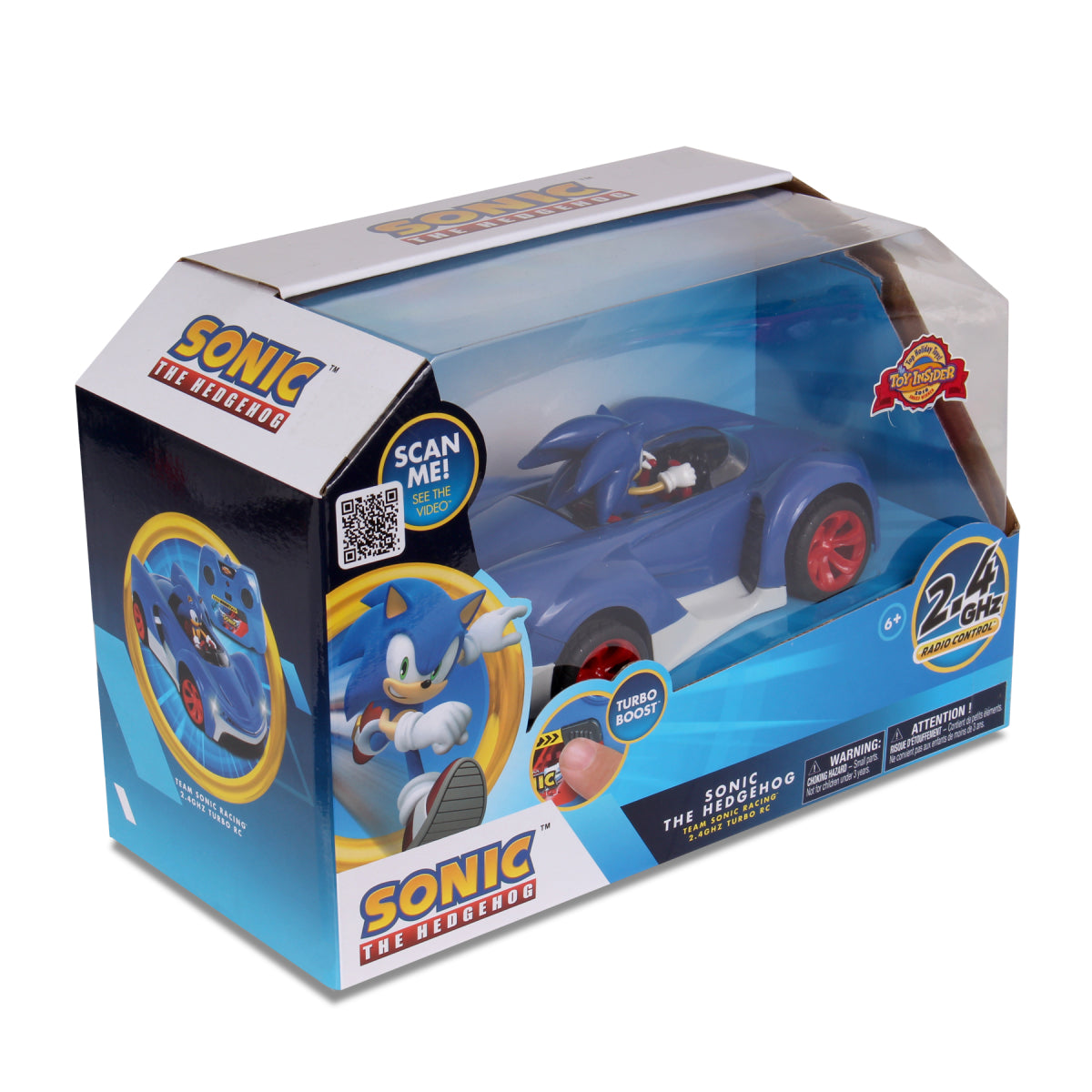NKOK Sonic The Hedgehog Team RC Racing Vehicle with Turbo Boost