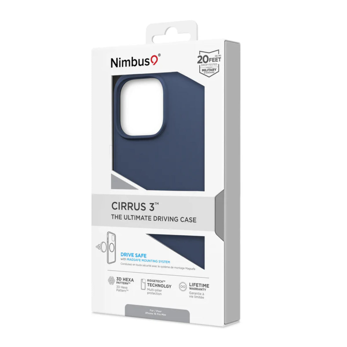 Nimbus9 Cirrus 3 MagSafe Case for Apple iPhone 16 Pro Max - Space Blue