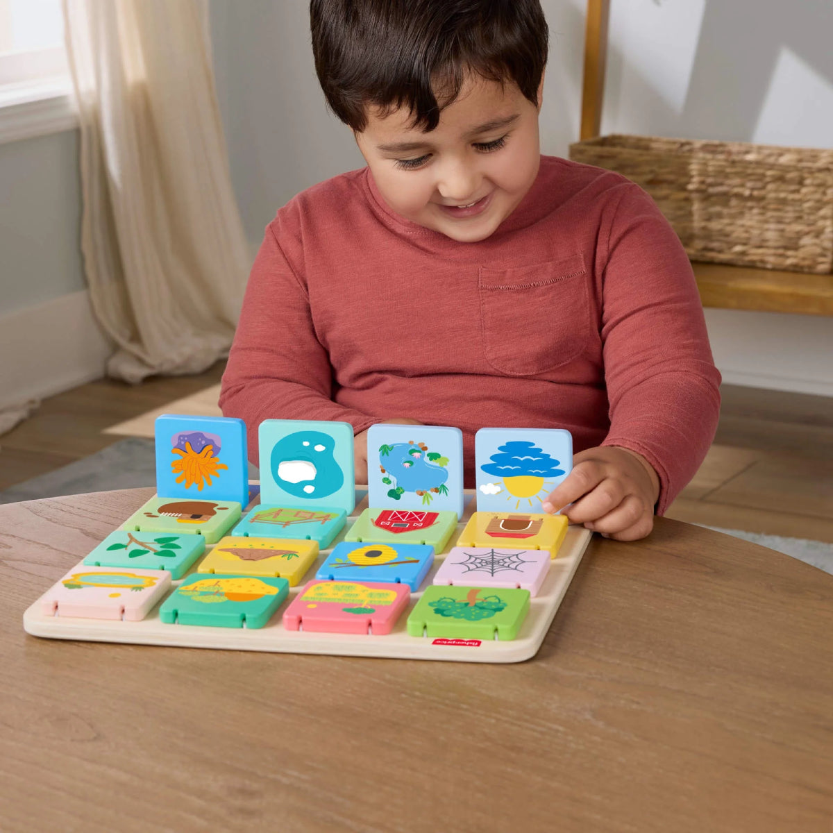 Fisher-Price Wooden Lift and Reveal Flip Board