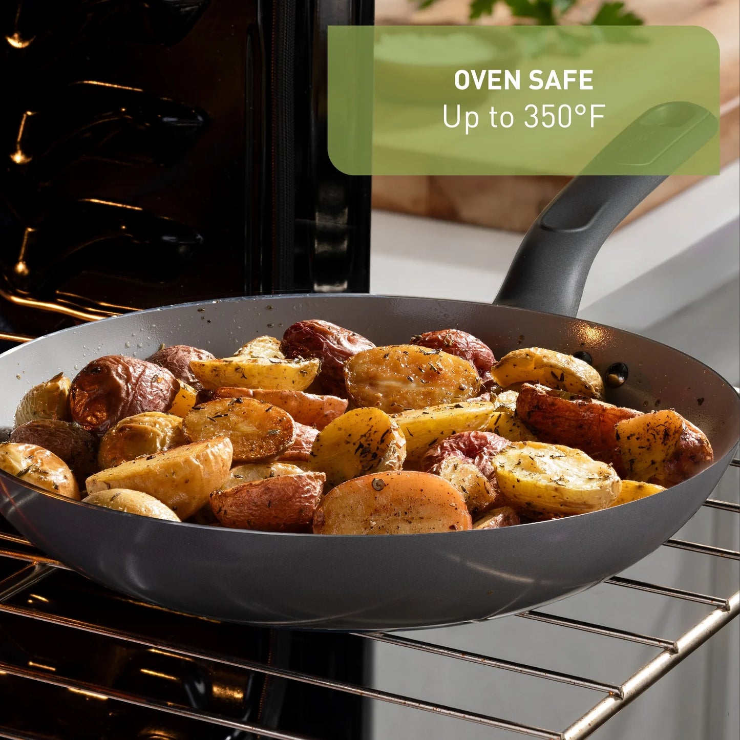 T-Fal Simply Cook Ceramic Fry Pan Set - Gray