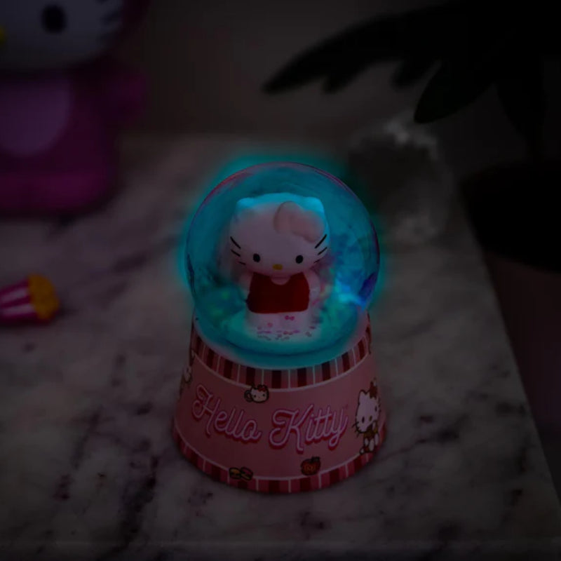 Sanrio Hello Kitty Mini Light-Up 3" Snow Globe - Pink