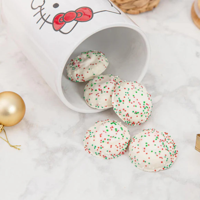 Sanrio Hello Kitty Holiday 7" Ceramic Snack Jar - White