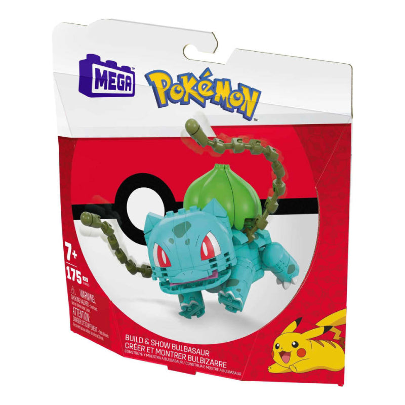 Mega Pokémon Bulbasaur Building Toy Set (175-Pieces) - Blue/Green