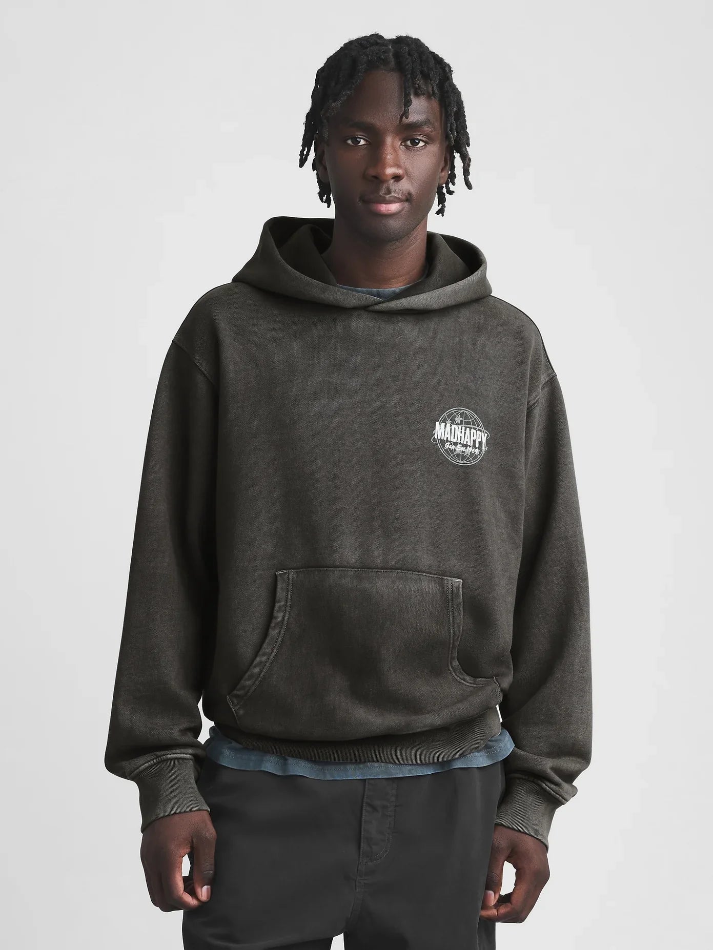Gap - MadHappy - Globe Hoodie - Moonless