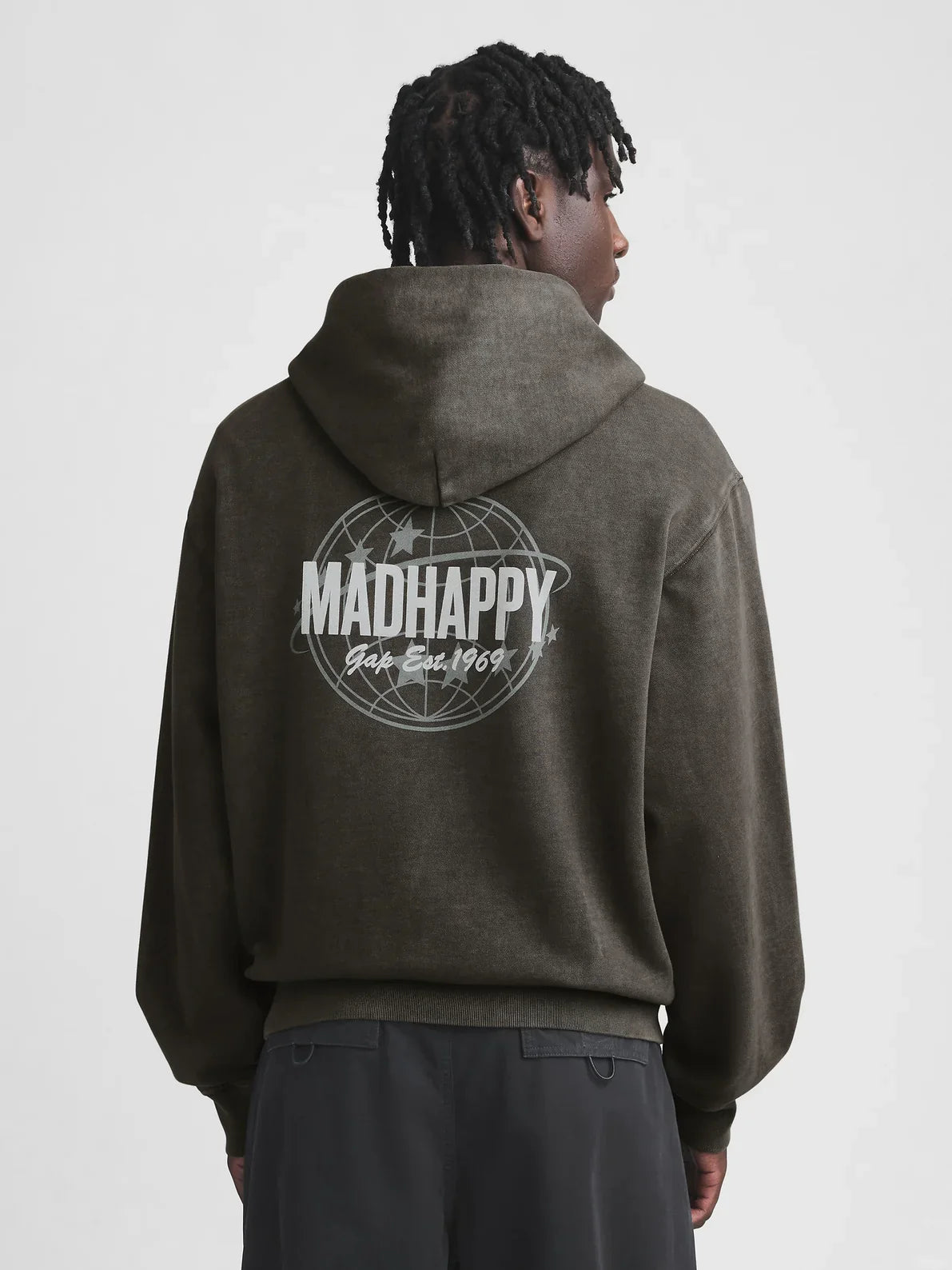 Gap - MadHappy - Globe Hoodie - Moonless
