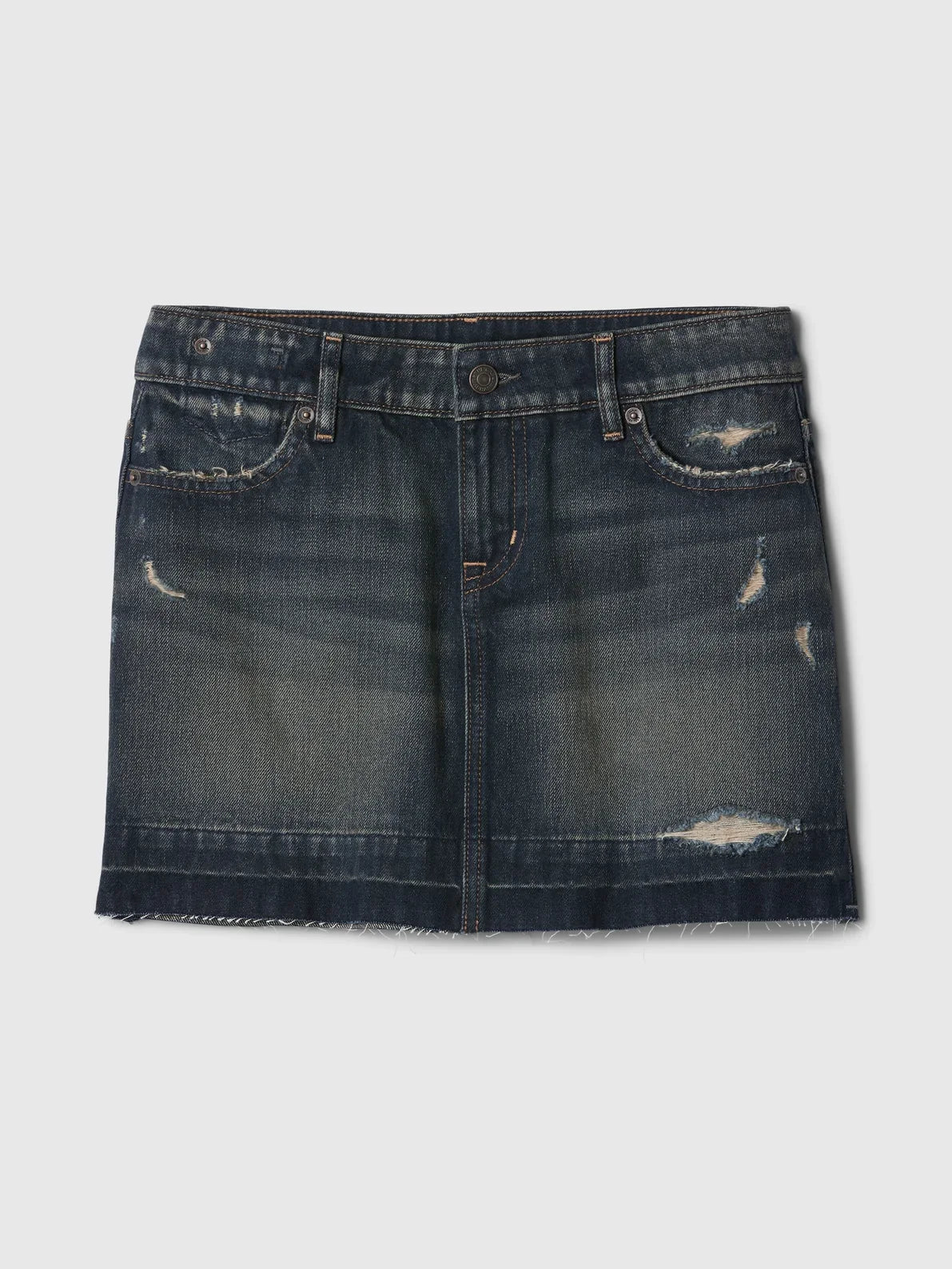 Gap MadHappy Distressed Denim Skirt – Edgy Style with Flattering Fit