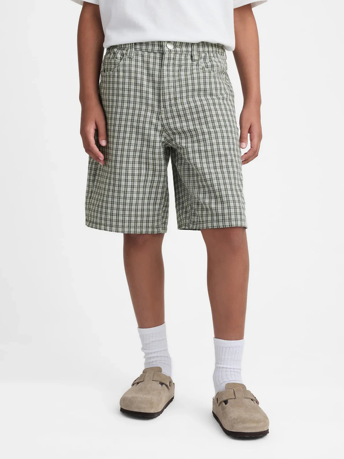 Gap - MadHappy - Kids Oversized Plaid Short - Plaid