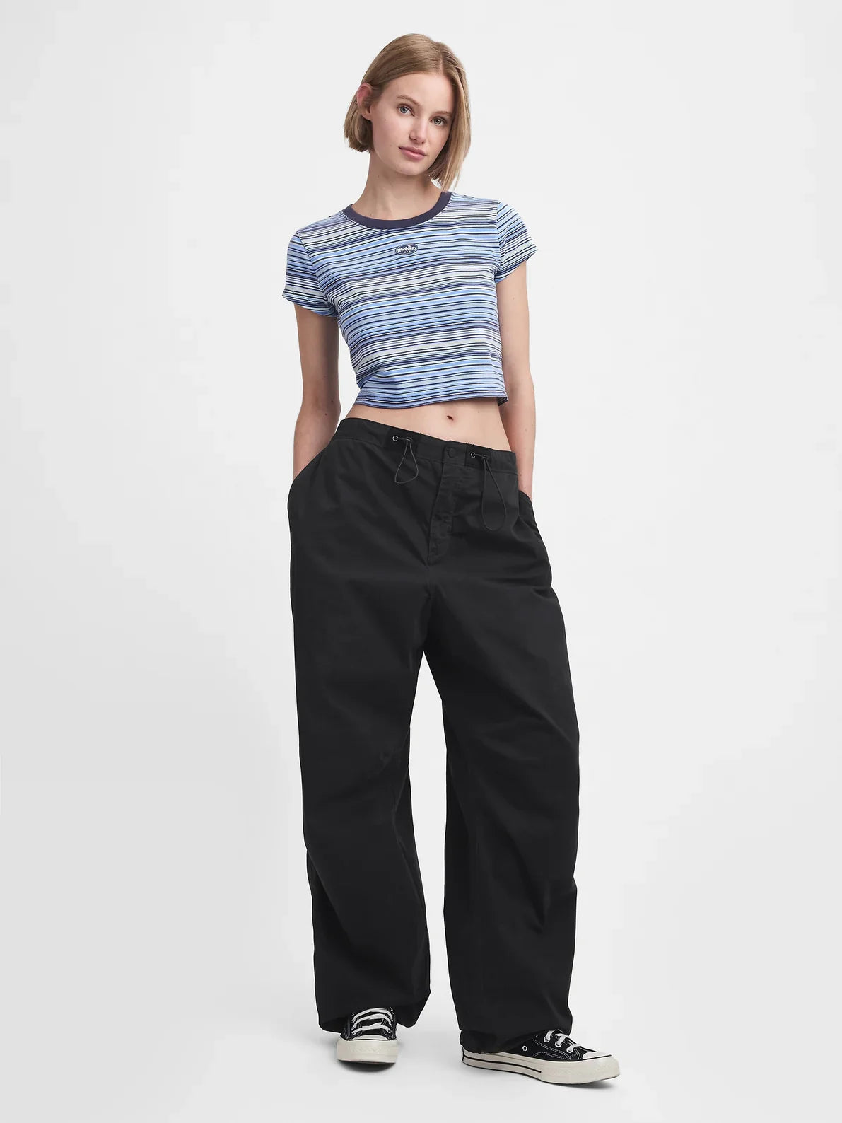 Gap - MadHappy - Oversized Parachute Pant - Jet Black