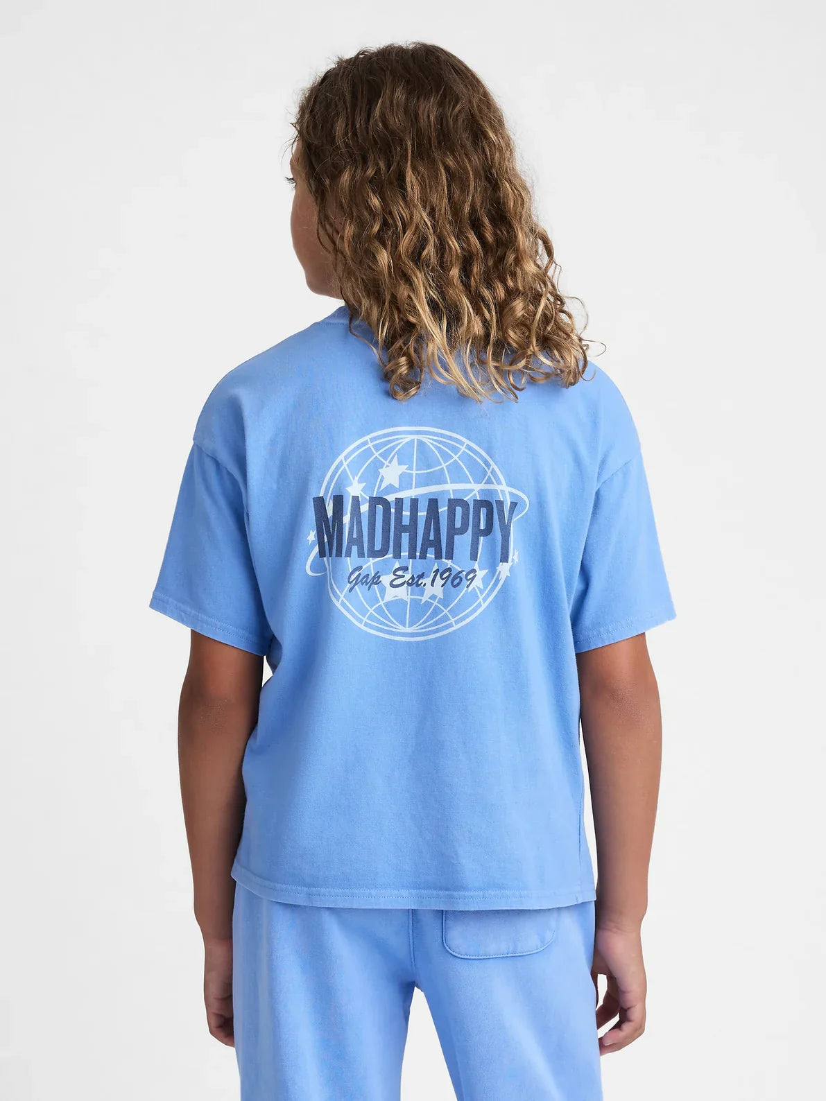 Gap - MadHappy - Kids Globe Pocket Tee - Ultramarine Blue