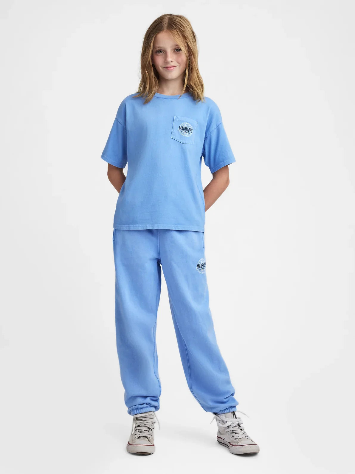 Gap - MadHappy - Kids Globe Pocket Tee - Ultramarine Blue
