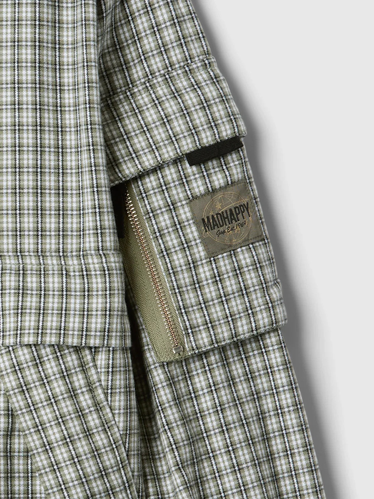 Gap - MadHappy - Oversized Plaid Anorak - Sea Spray