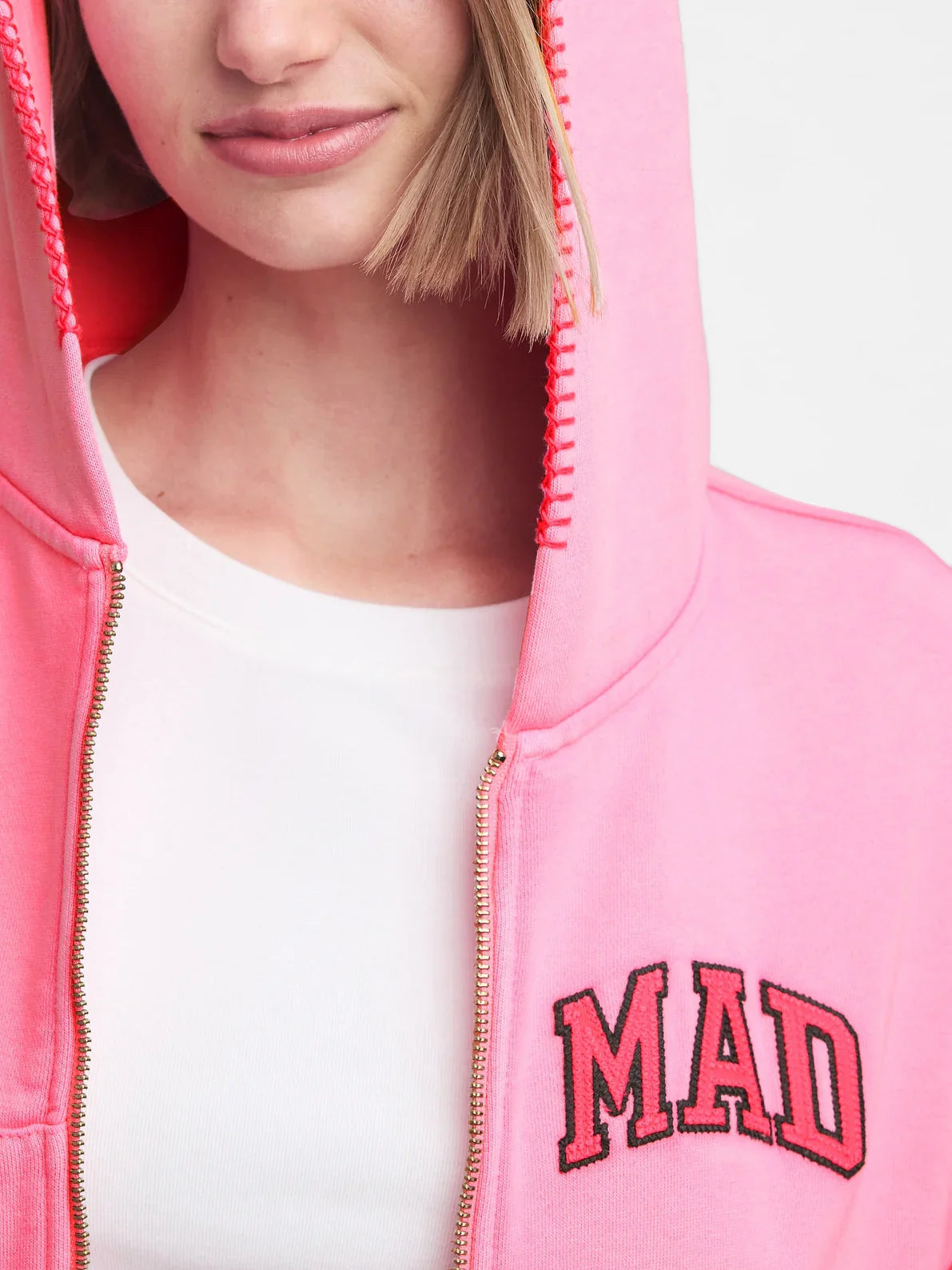 Gap MadHappy Full Zip Cropped Hoodie – Stylish Cropped Fit