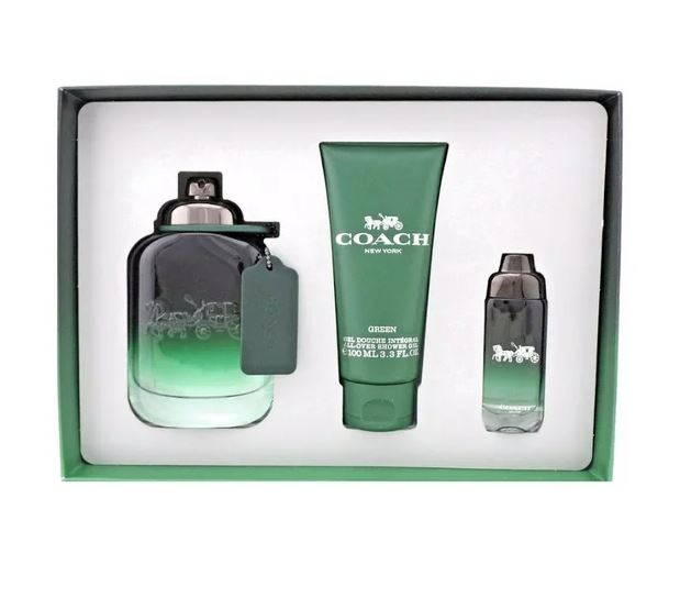 Coach Green Men's (3-Piece) Eau de Toilette Gift Set