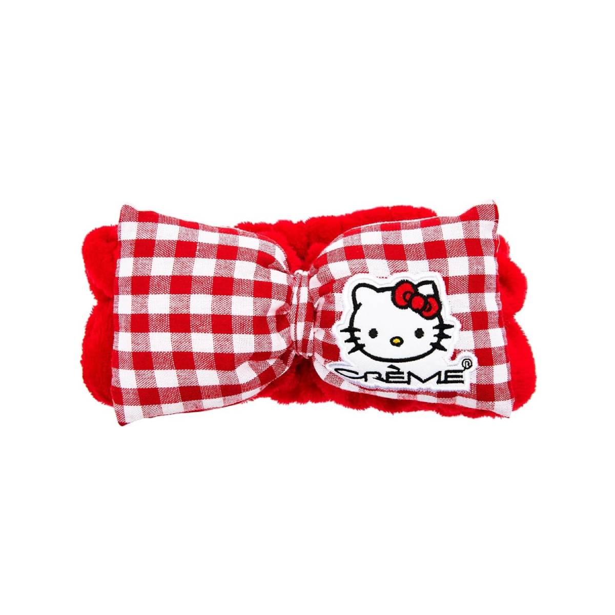 The Creme Shop Hello Kitty Plush Spa Headband - Red Gingham