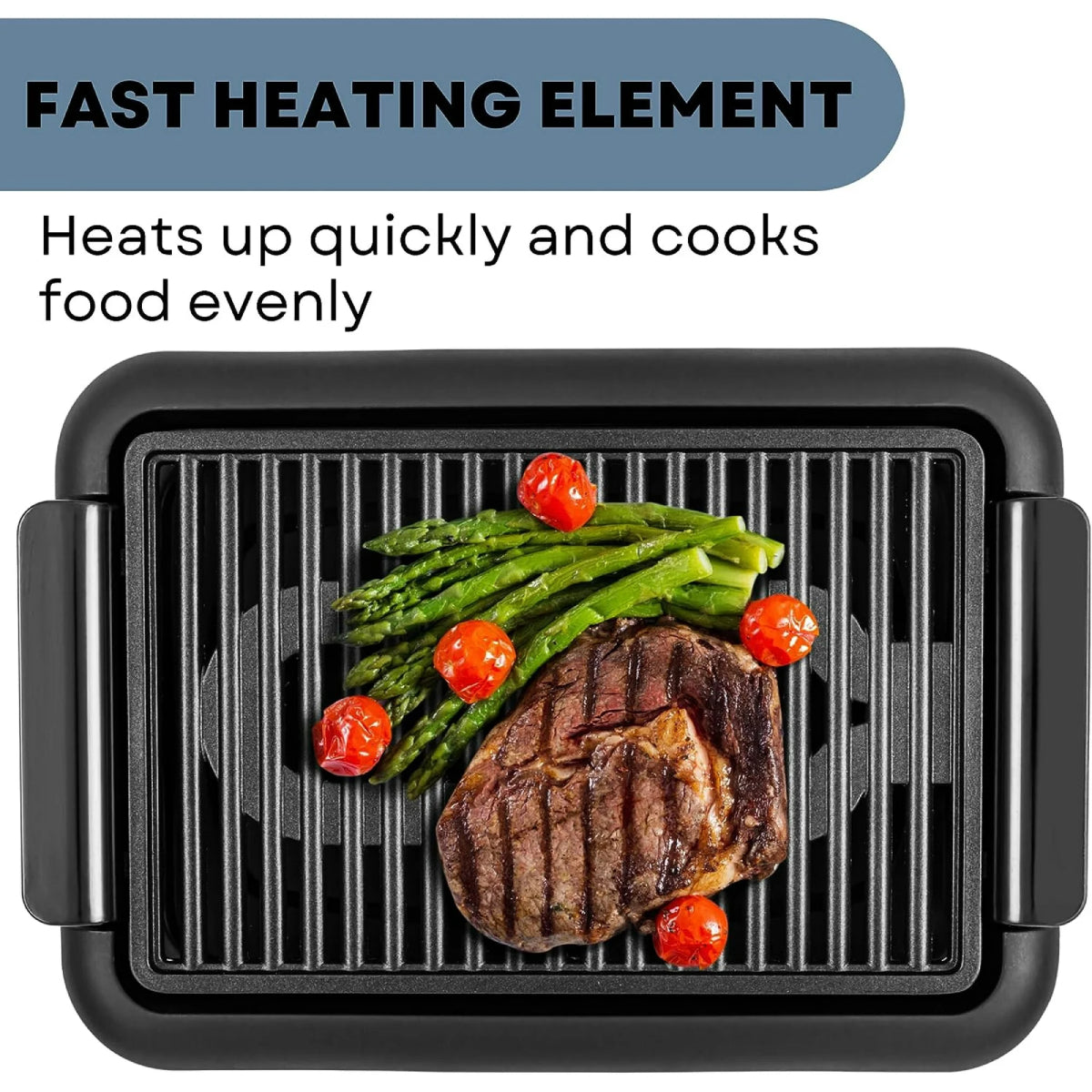 Ovente GD1510NLB Electric Indoor Grill - Black