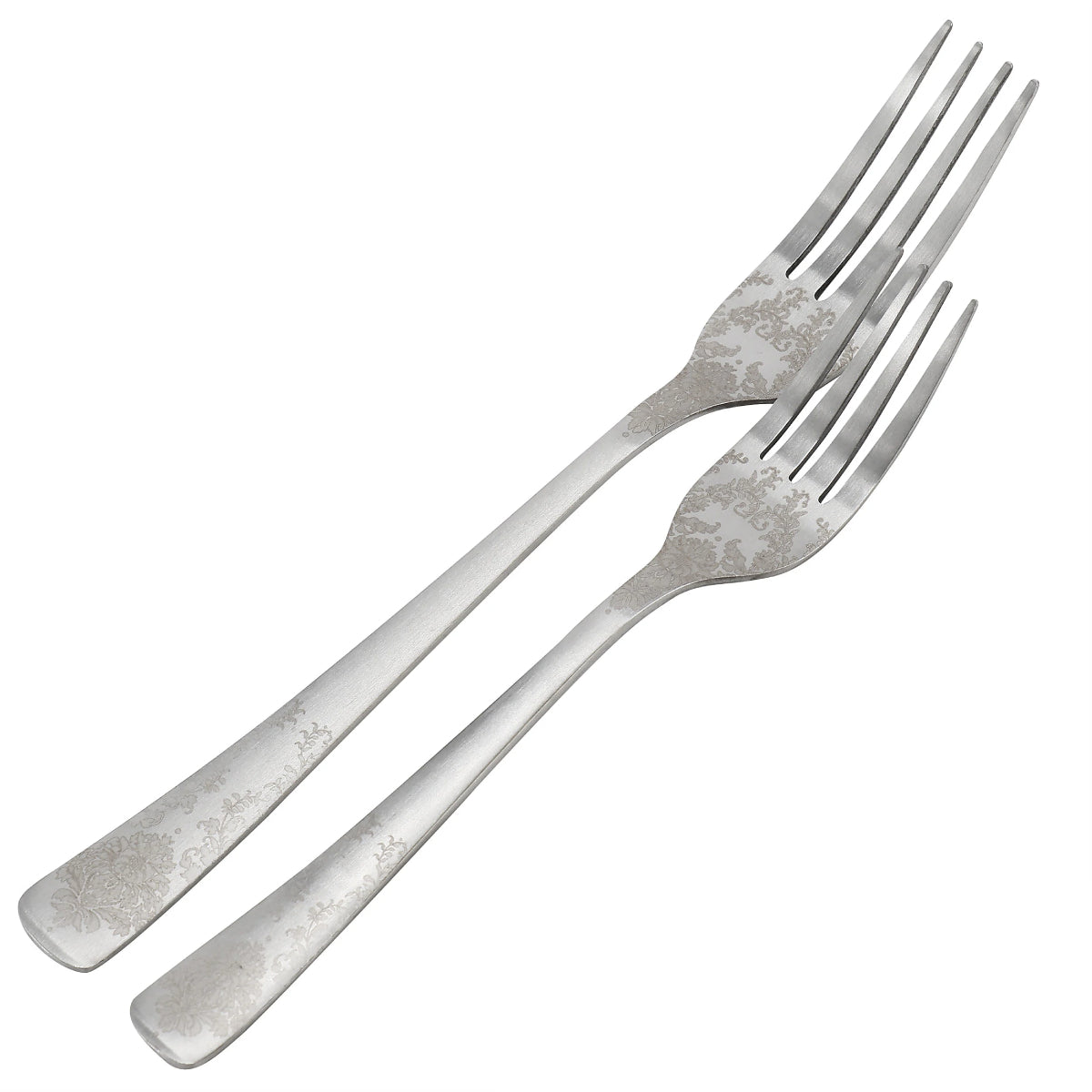 Gibson Home 13851021 Bishop Hill Floral Flatware Set (20 Pieces) - Silver