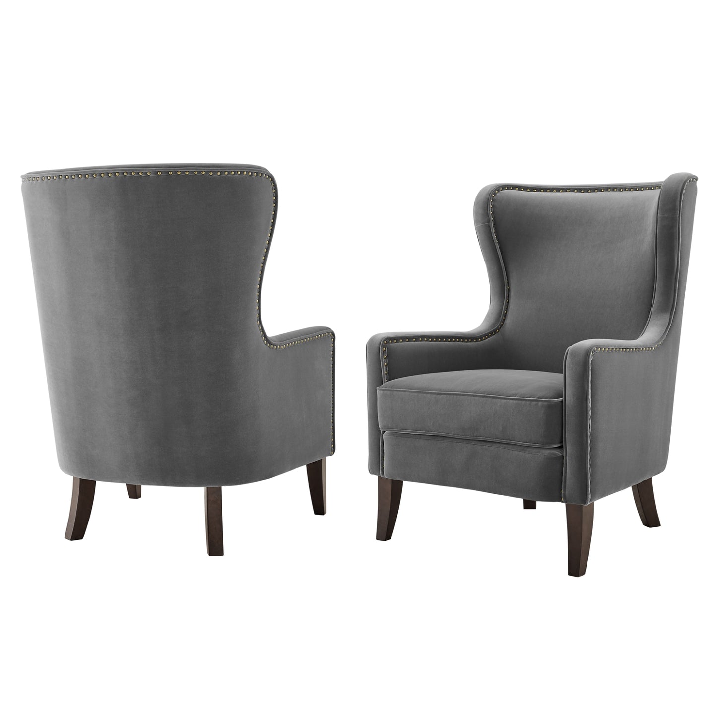 Rosco 42" Armchair Chair by Steve Silver Company - Gray